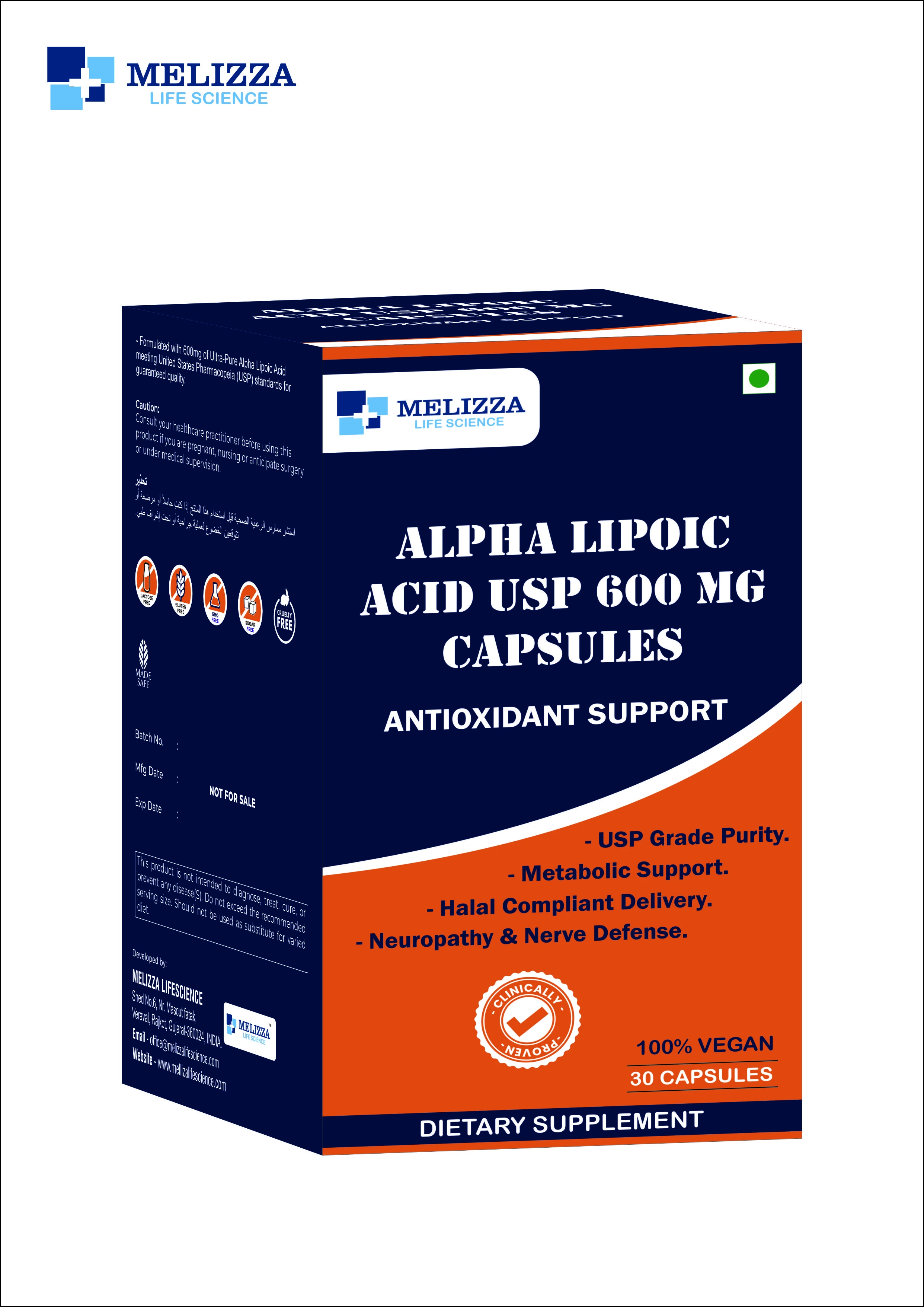 ALPHALIPOIC ACID 600MG CAPSULES